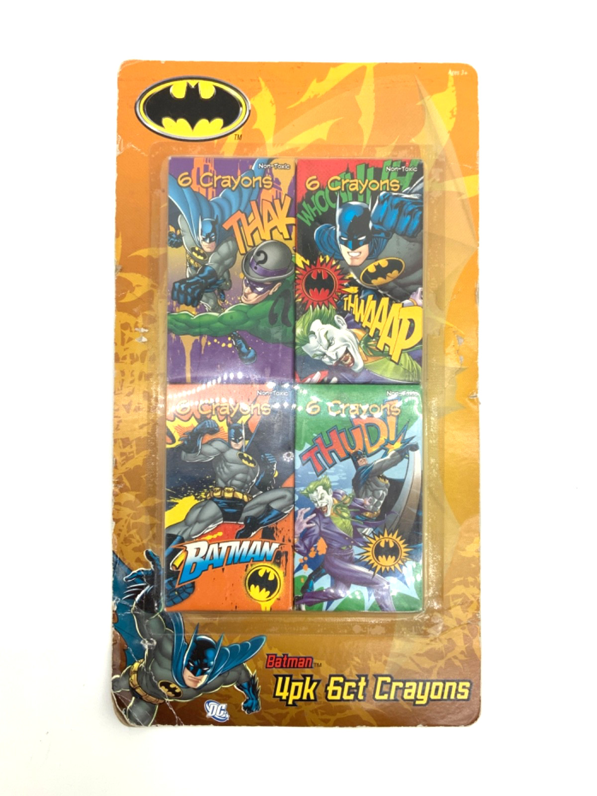 Batman Crayon's in Sealed Box by Set in original packaging with damage Imperfect