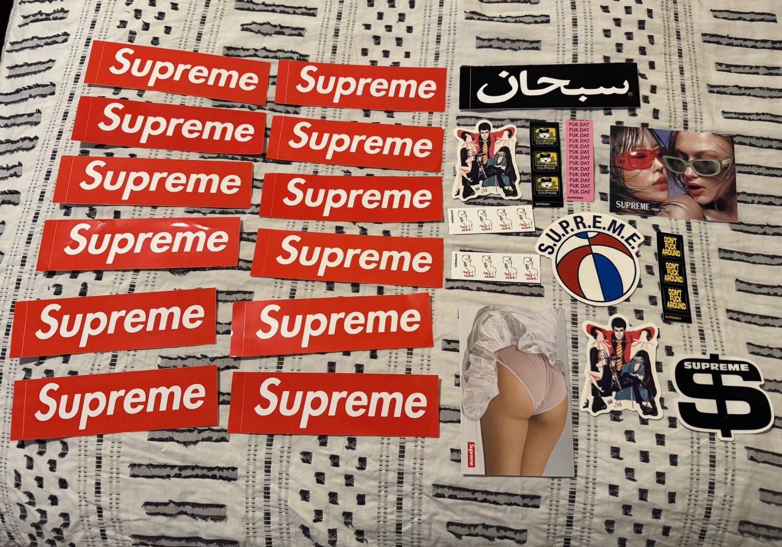 Supreme Stickers Accessories Lot Brand New