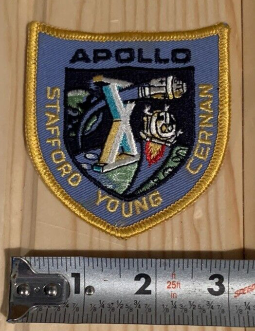 Vintage Apollo 10 Stafford Young Cernan NASA Space Mission Embroidered Patch