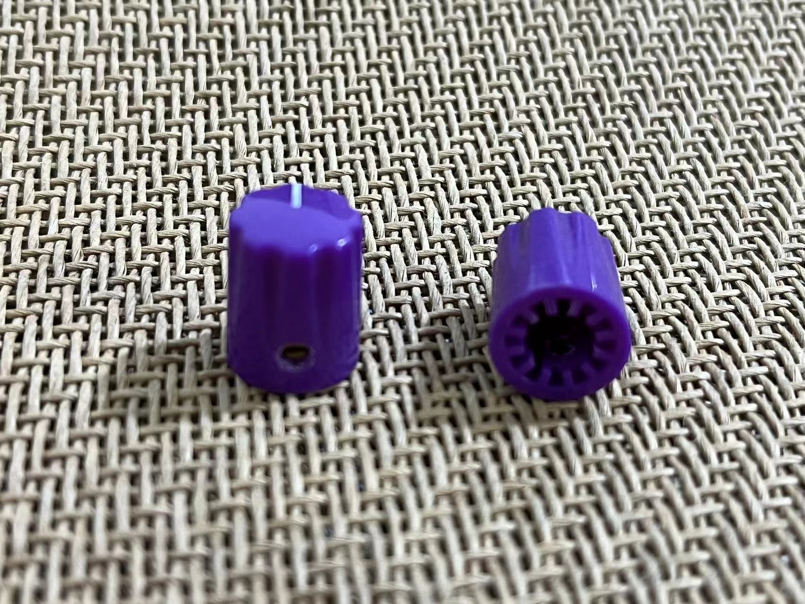 10pc Purple Rotary Knob for HIFI CD Player Amplifier Tube Stereo fits 1/4" 16x13