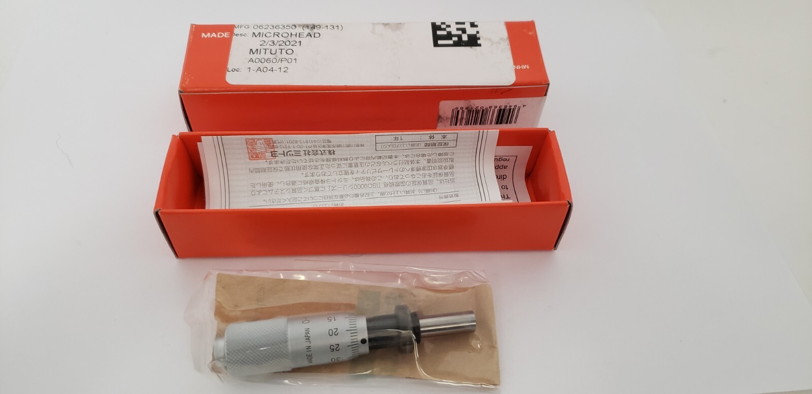MITUTOYO 149-131 (06236350) MICROMETER HEAD. NIB