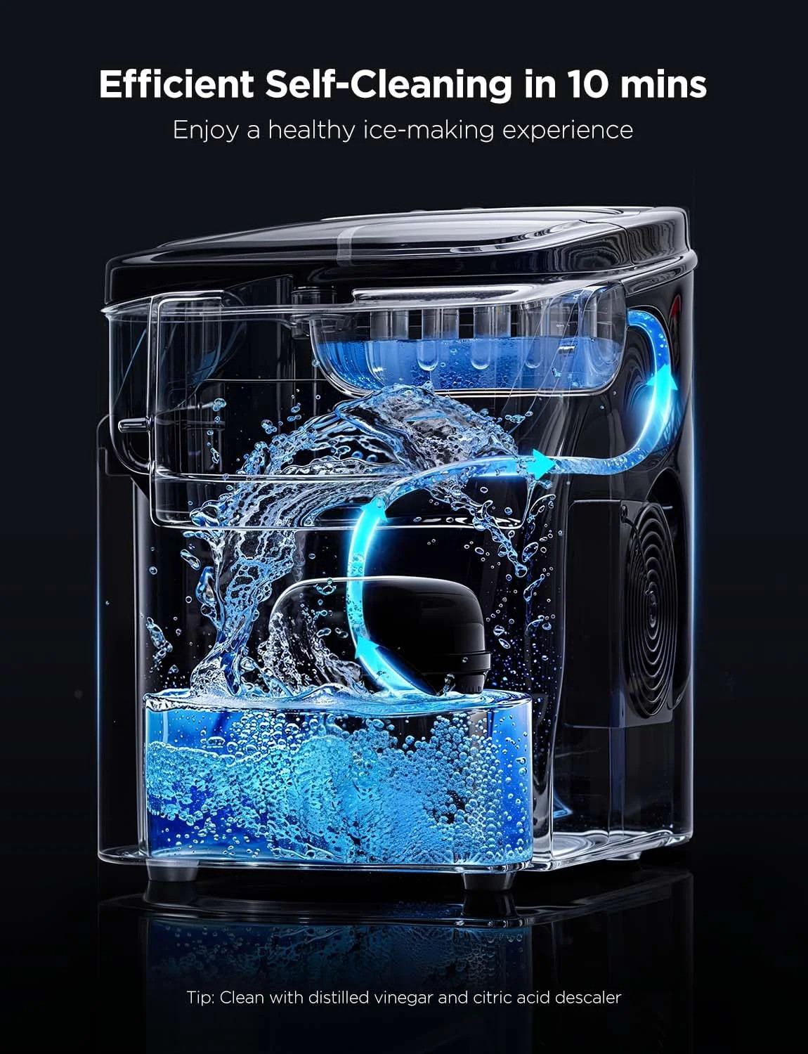 GoveeLife Smart Ice Maker Countertop, Portable Ice Machine with Voice Control, 9
