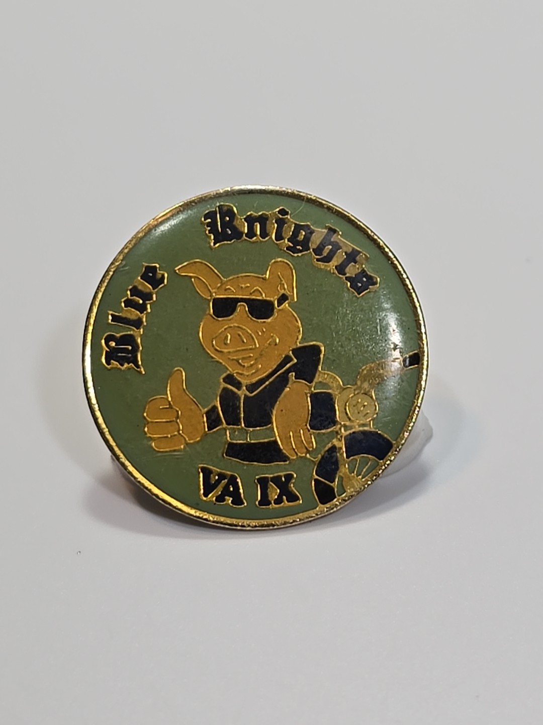 Blue Knights VA IX Hat Jacket Lapel Pin Intl Law Enforcement Motorcycle Club