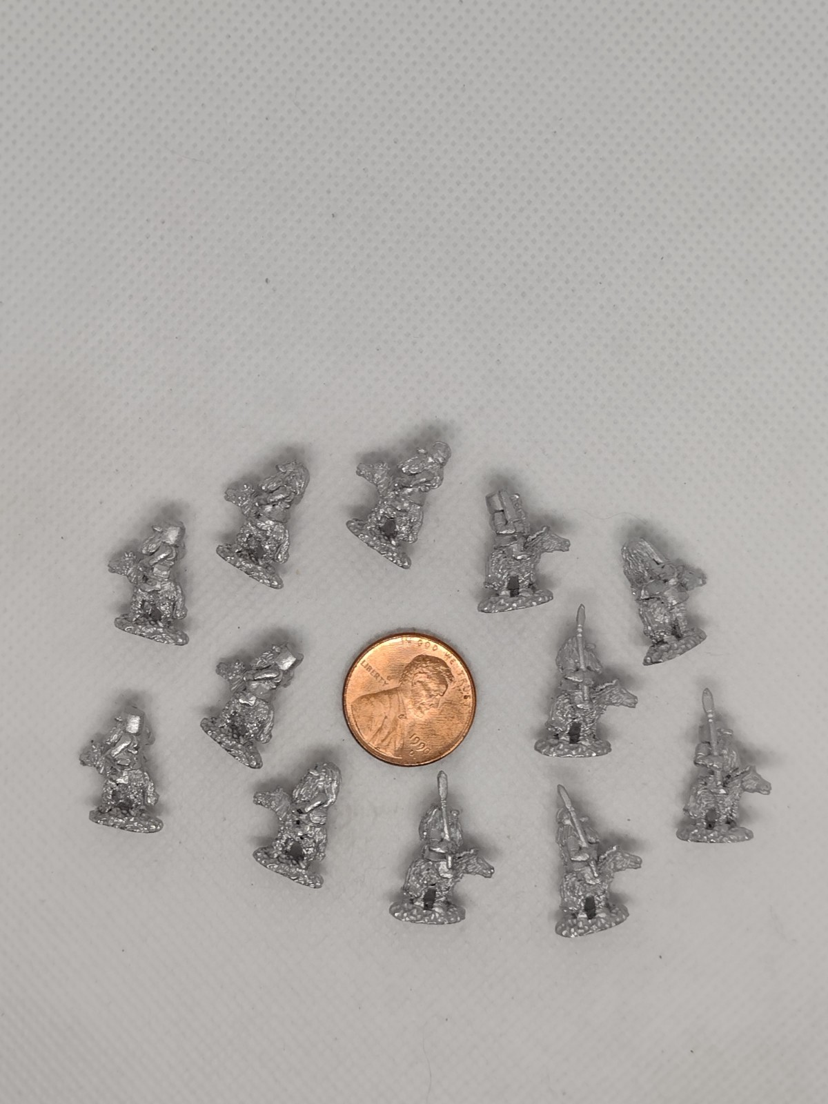 Pendraken 10mm Hill Dwarf Noble Riders (FAN-HDW3) - 12 Metal Miniatures