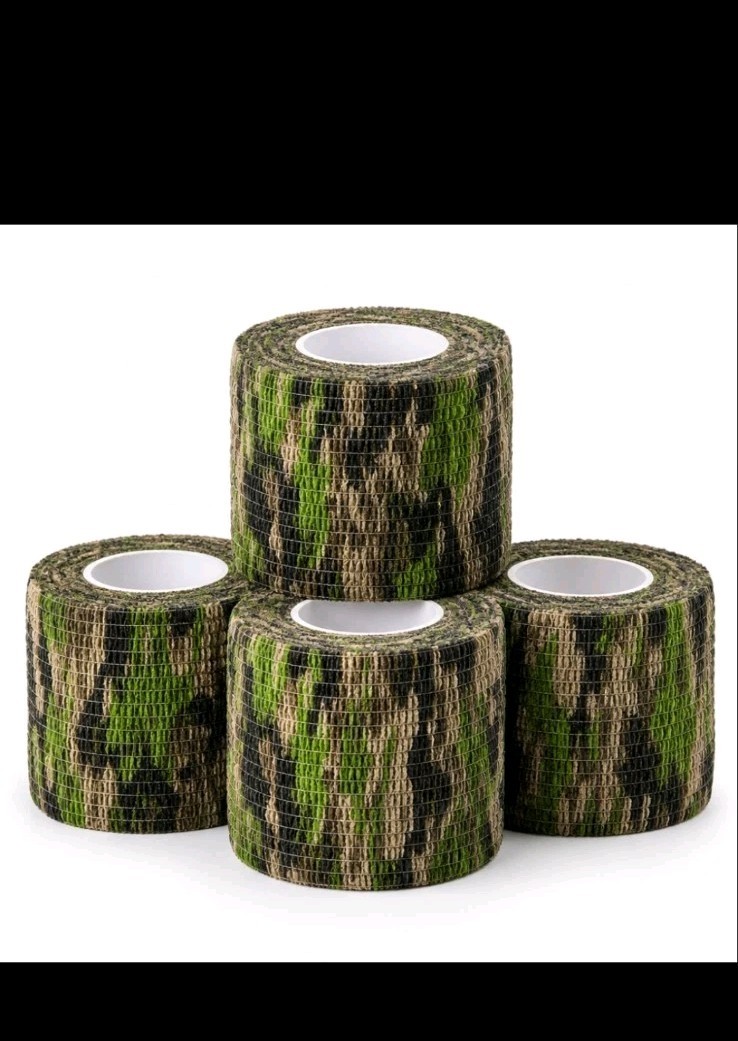 4 Pk Camouflage Tape Wrap Protective Camo 2"×14.76ft Style Bionic Wood
