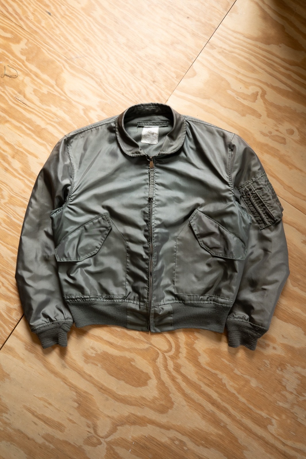USGI USAF USN CWU-36/P Flight Jacket Flyers Mens Summer Size L Gripper Zipper