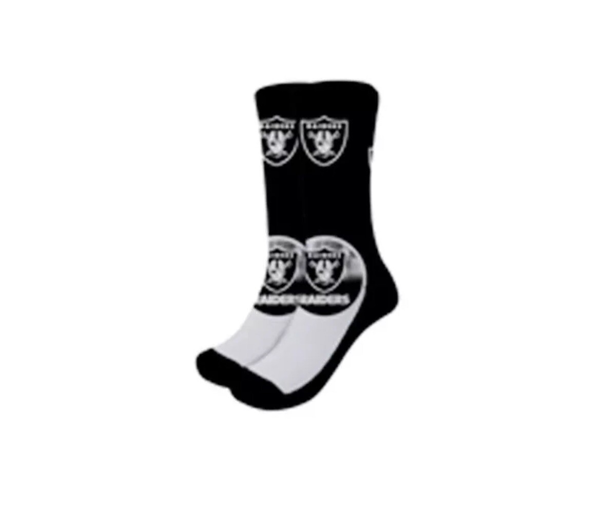Raiders Jumbo Check Dress Socks Men One Size Fits Most NFL Football Teams👛