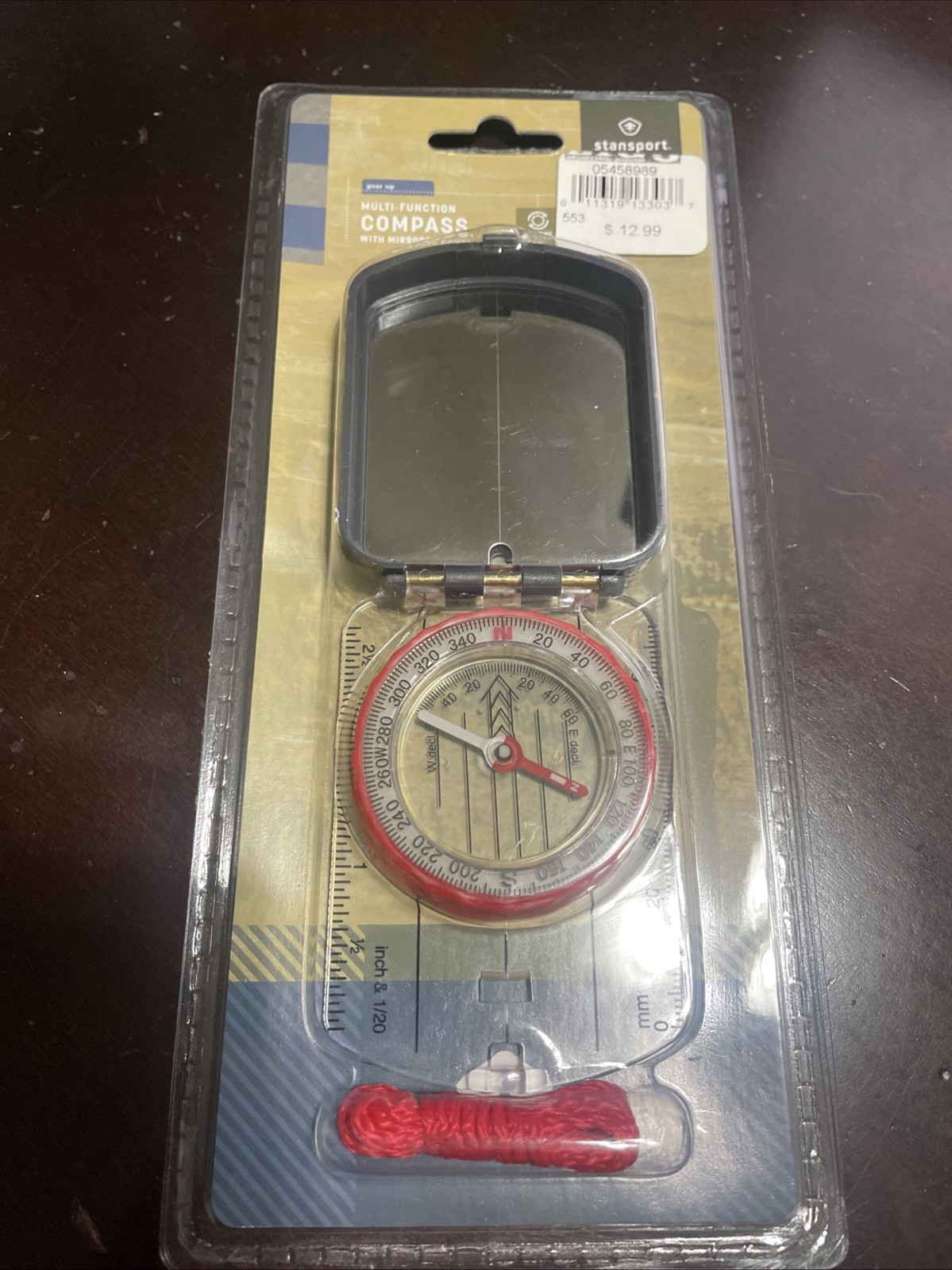 Stansport Multi-Function Compass with Mirrored Cover