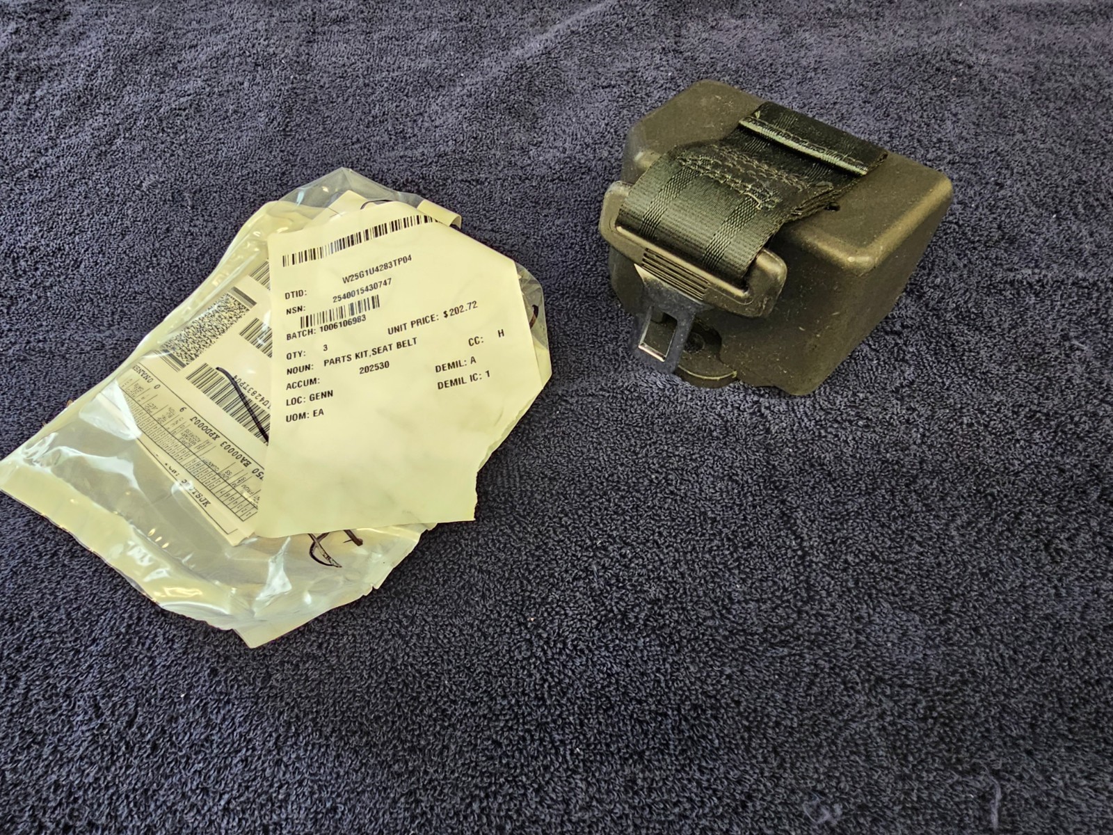 Amsafe Hmmwv FMTV Mrap Seat Belt Strap2540-01-543-0747 202390-1 Military Surplus
