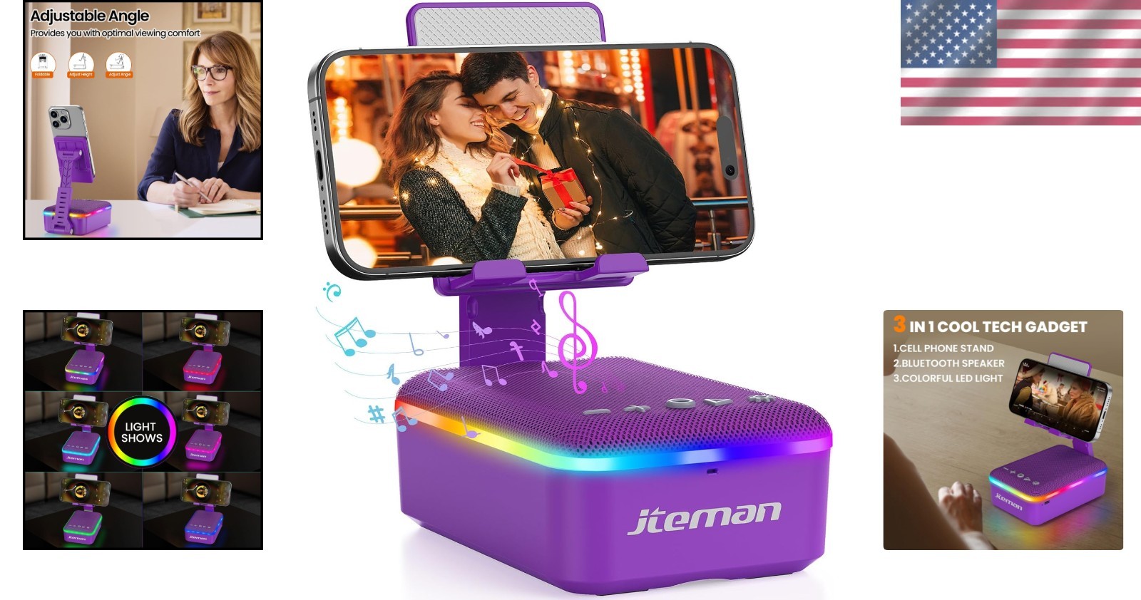Tech Gadget Gift for Men Women - Bluetooth Speaker