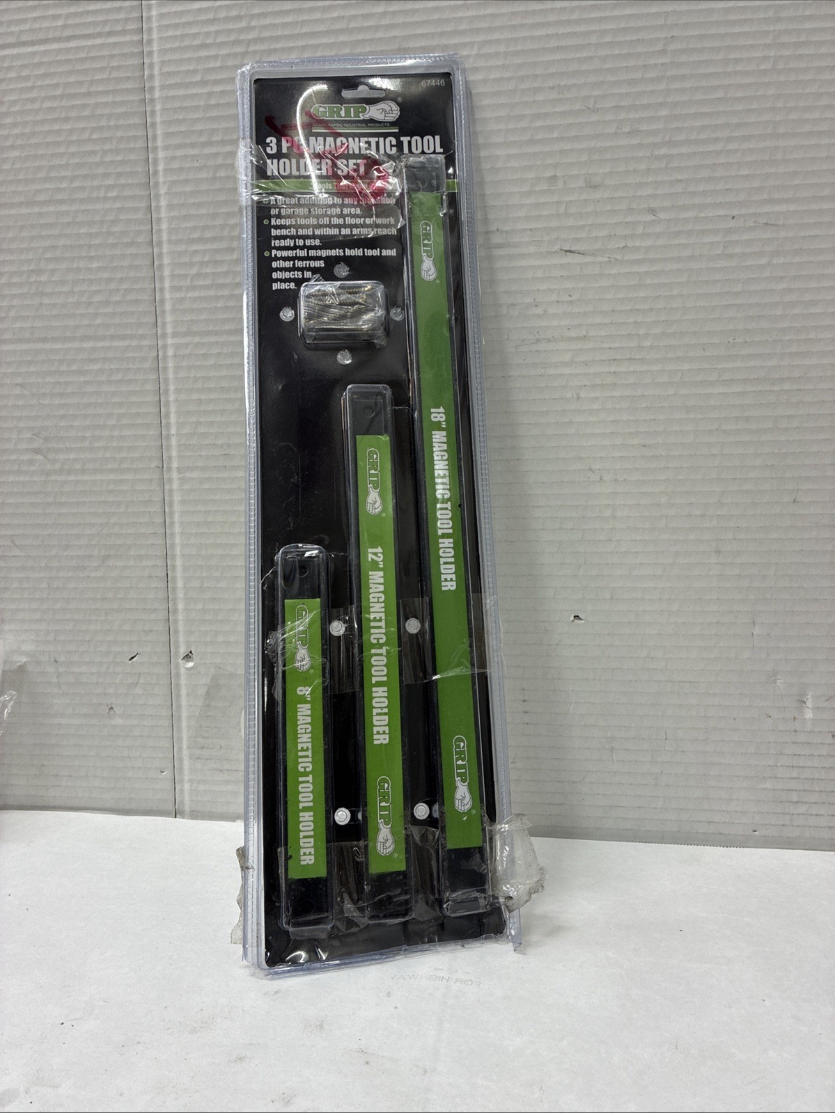 Grip On Tools 3 Piece Magnetic Tool Holder Set - 67446