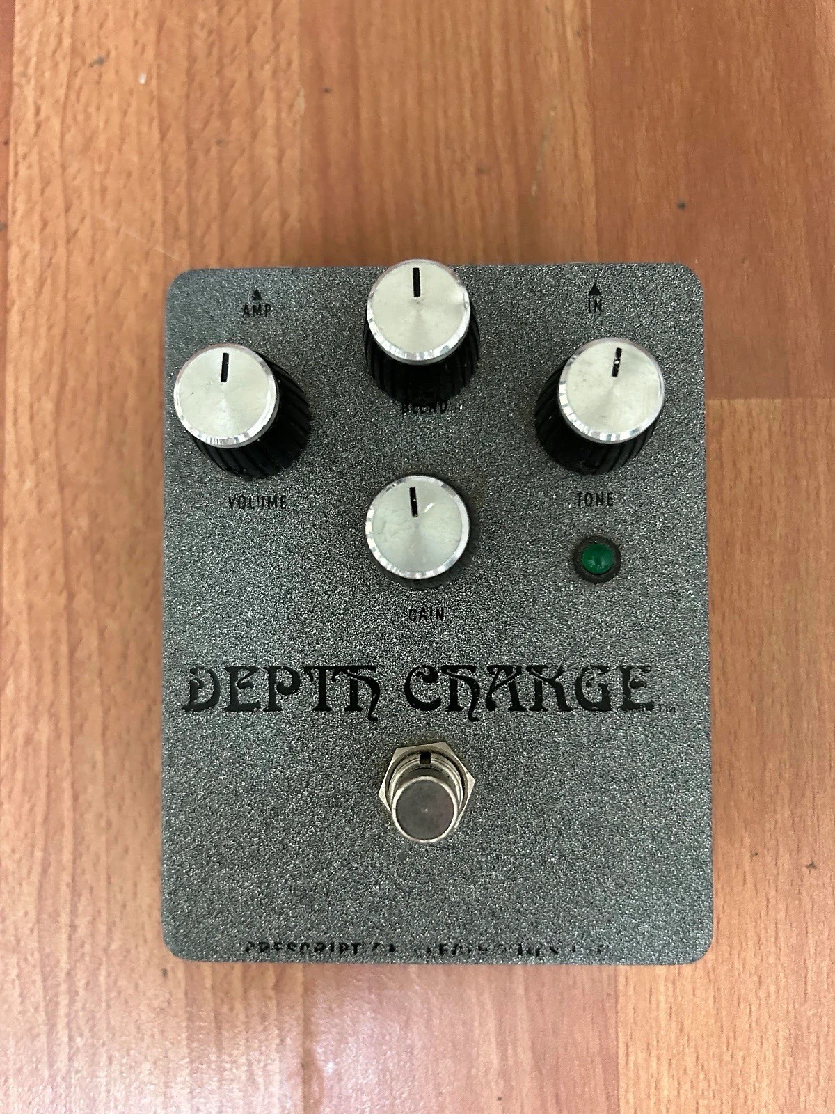 Prescription Electronics Depth Charge Trent Reznor Gray Color Guitar Fuzz Pedal