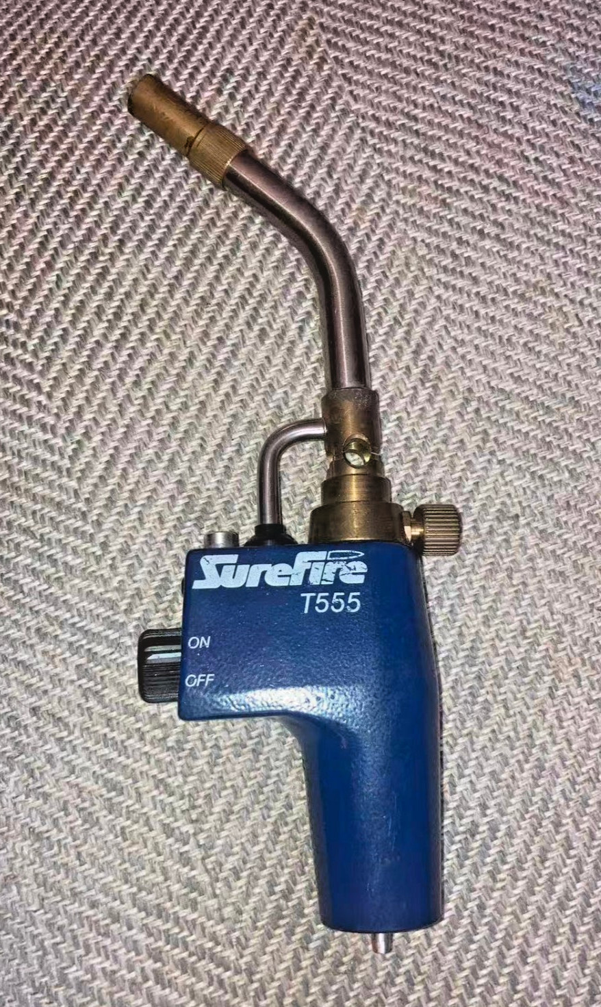 SureFire Model T555 Heavy Duty Self Igniting Torch Blue Type Z for MAPP