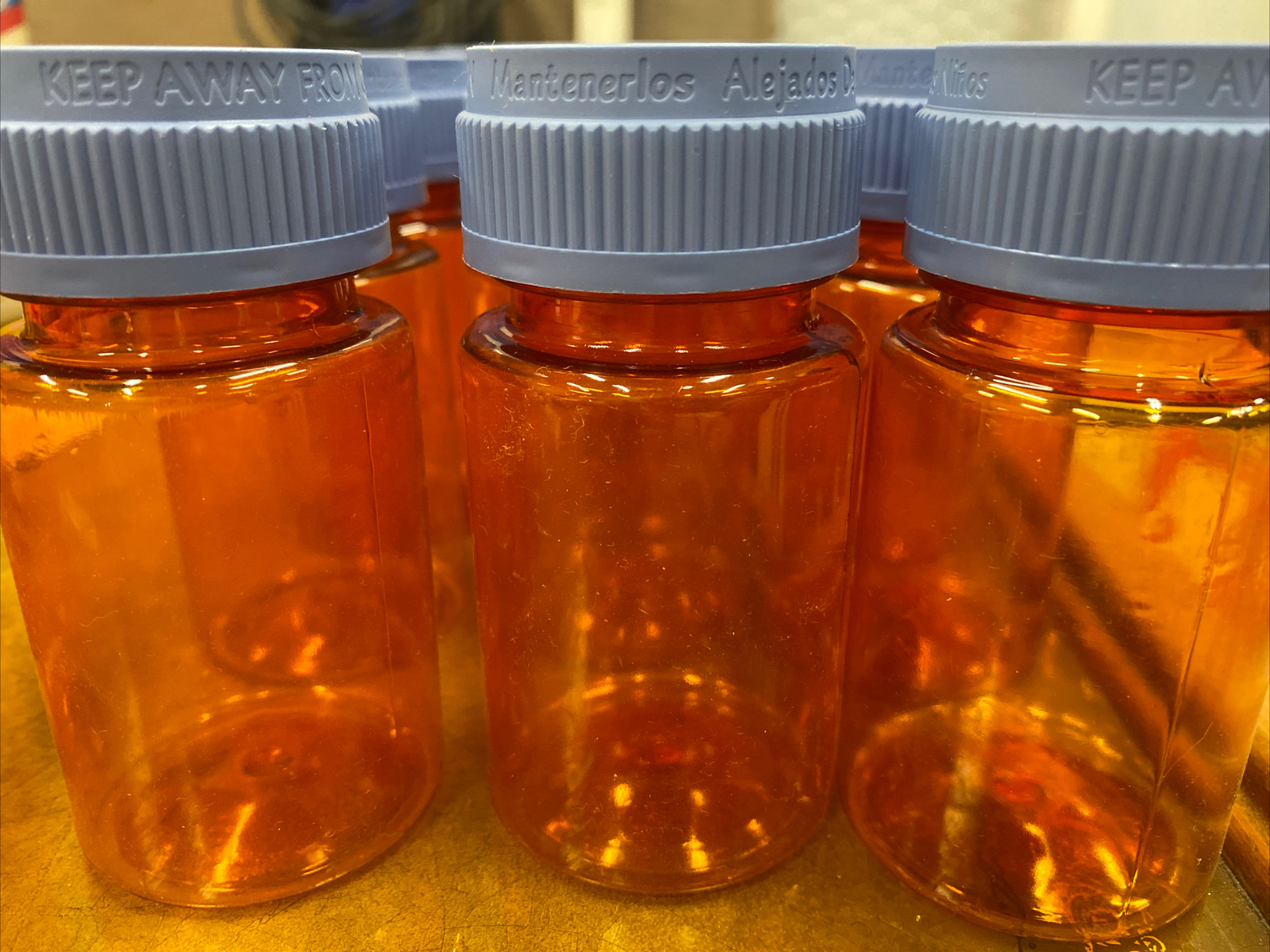 14 Large Lot RX Amber Prescription Bottles Bottle Storage Beads Crafts Fishing