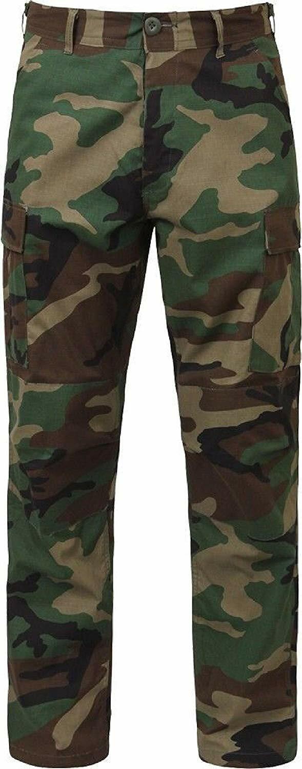 Small Short SS USGI Army USMC Twill BDU Woodland pants trousers used cold