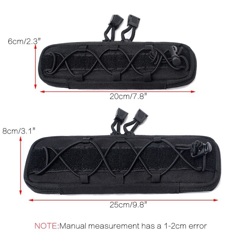 Tactical Molle Pouch Military Knife Sheath Waist Pack EDC Tool Flashlight Holder
