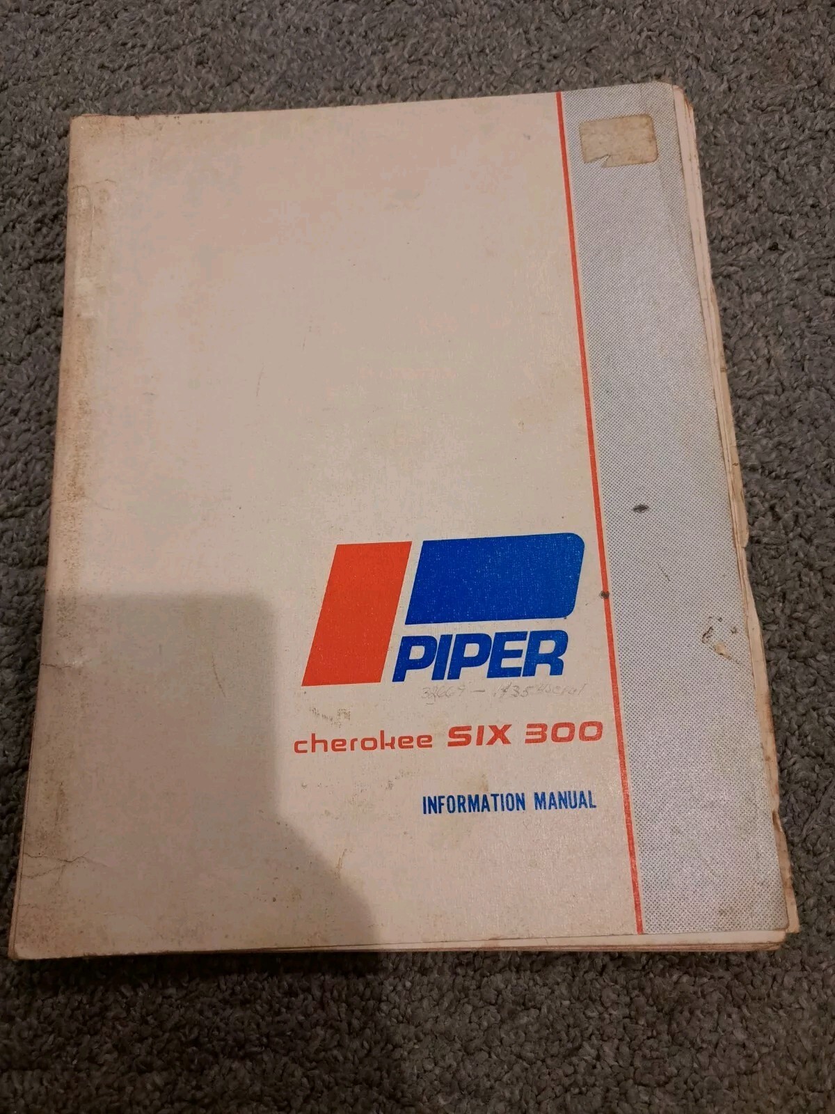 Piper Cherokee Six 300 Information Manual 1973 Operating Manual