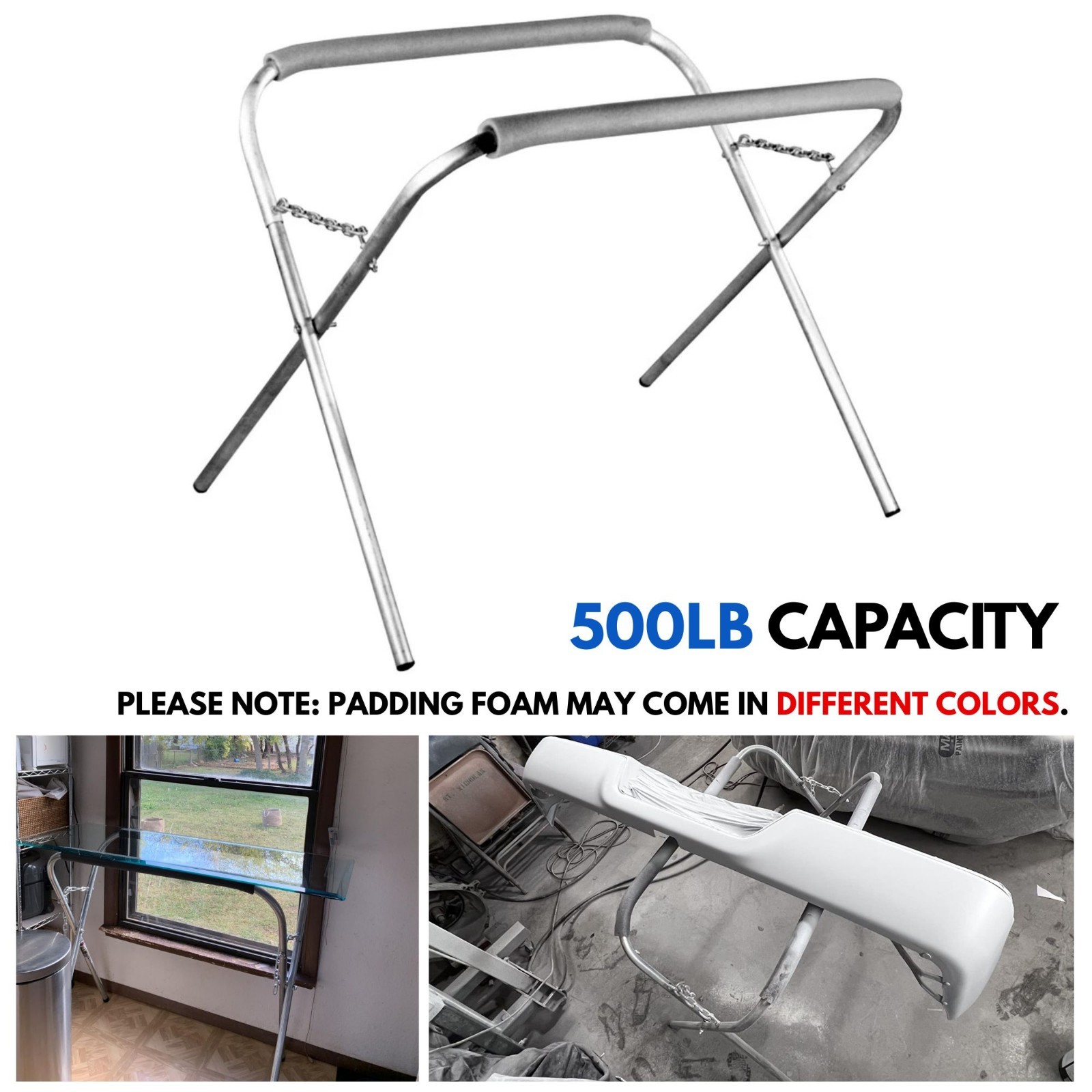 Heavy-Duty Autobody Work Stand for Bumpers Fenders Doors Hoods Painting Staining