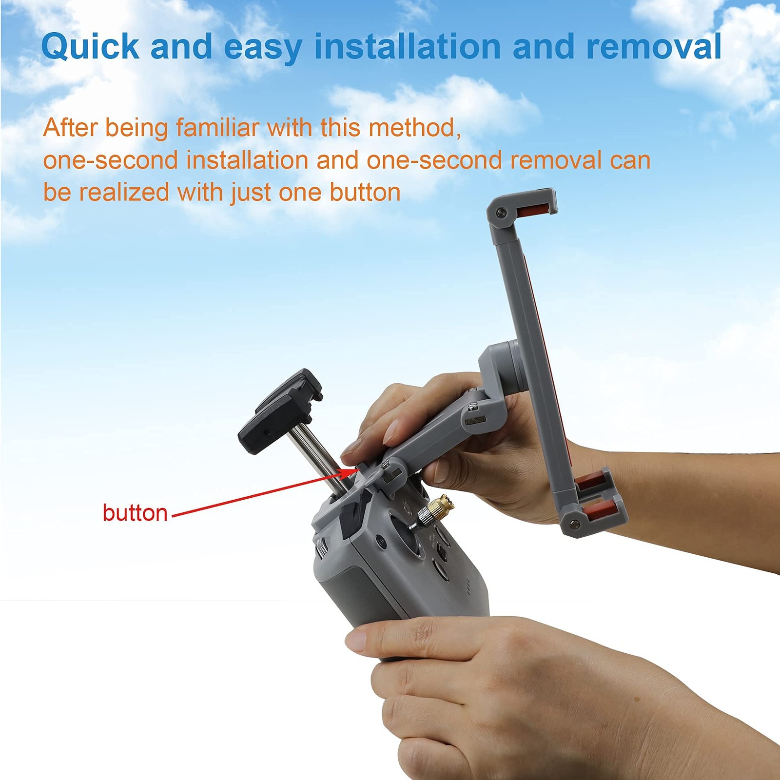 RC-N3 Remote Controller Tablet Holder Mount 4.7-13 Inch for DJI Drones