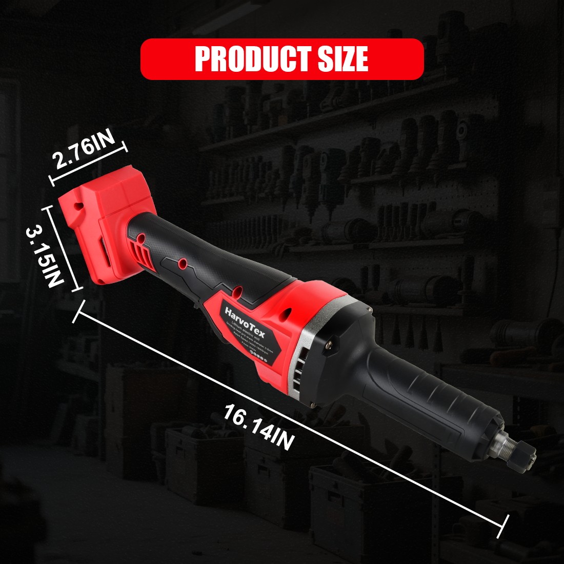 Cordless Die Grinder for Milwaukee 18V Battery Variable Speed Brushless ToolOnly