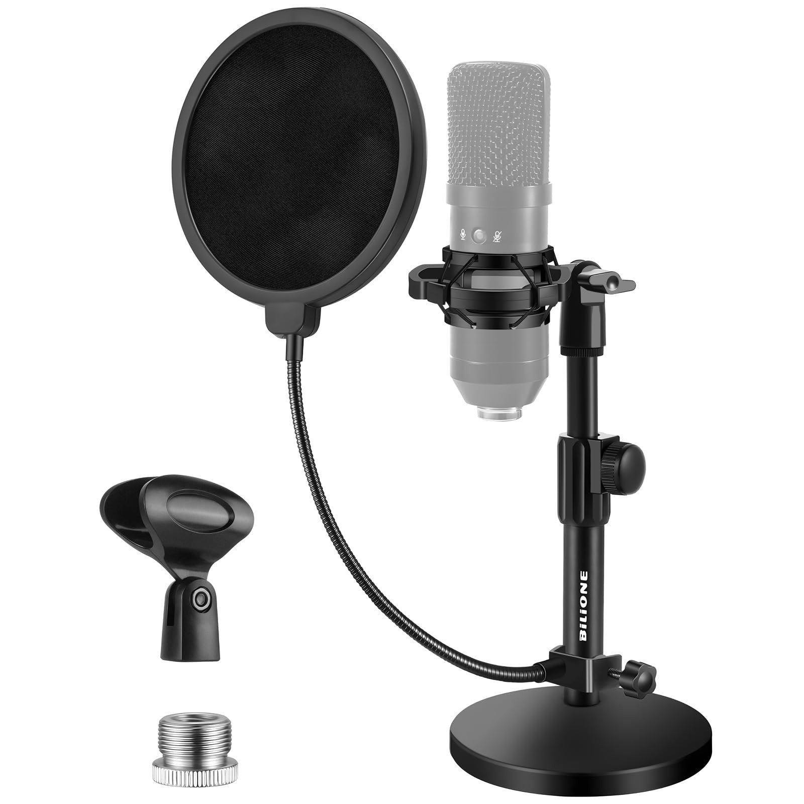 Versatile Desktop Microphone Stand, Mic Stand Kit for Desk