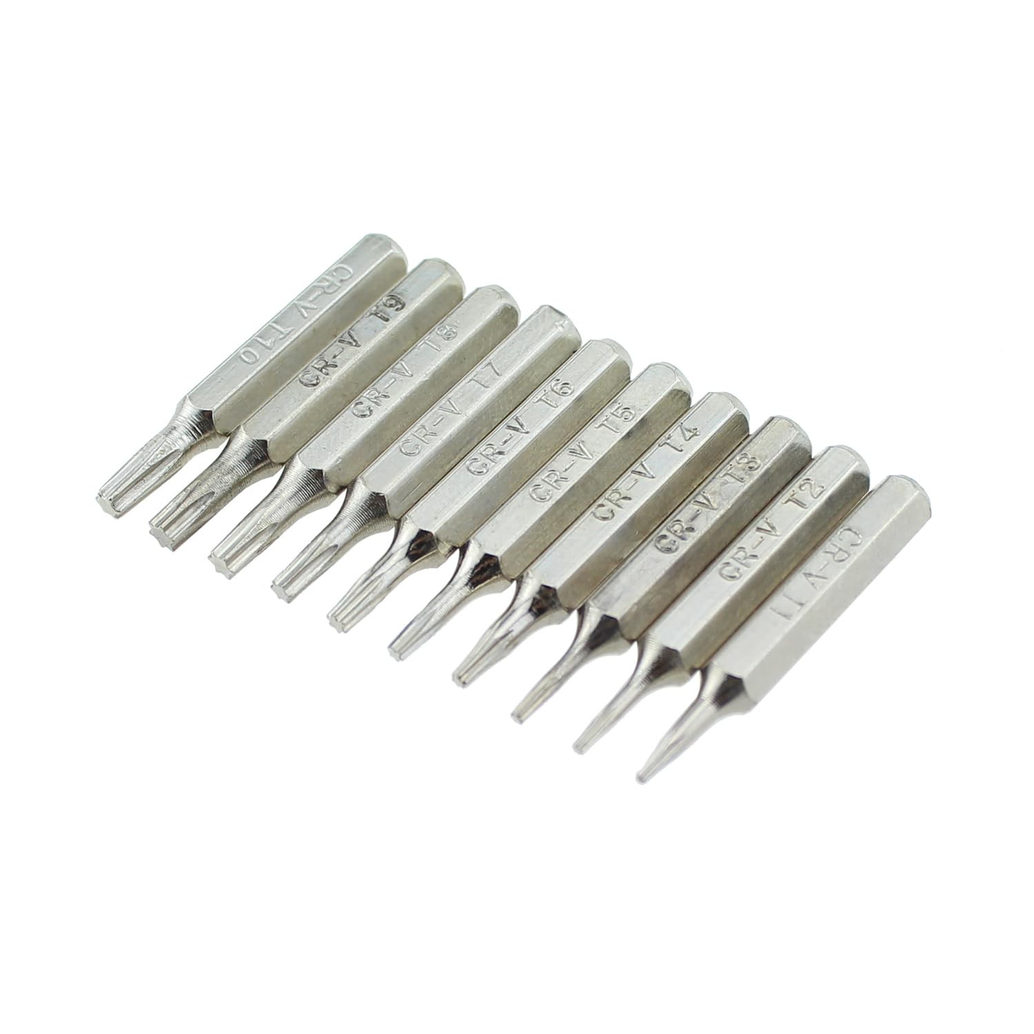 Torx Micro Bit RLECS 10PCS 28mm Length Torx Bits Set,T1 T2 T3 T4 T5,T6,T7,T8,...