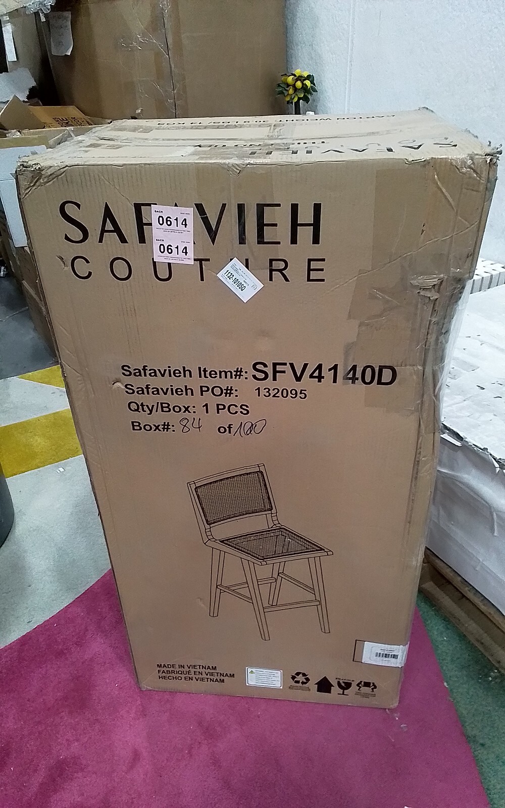 Safavieh HATTIE FRENCH CANE BARSTOOL, Reduced Price 2172739075 SFV4140D
