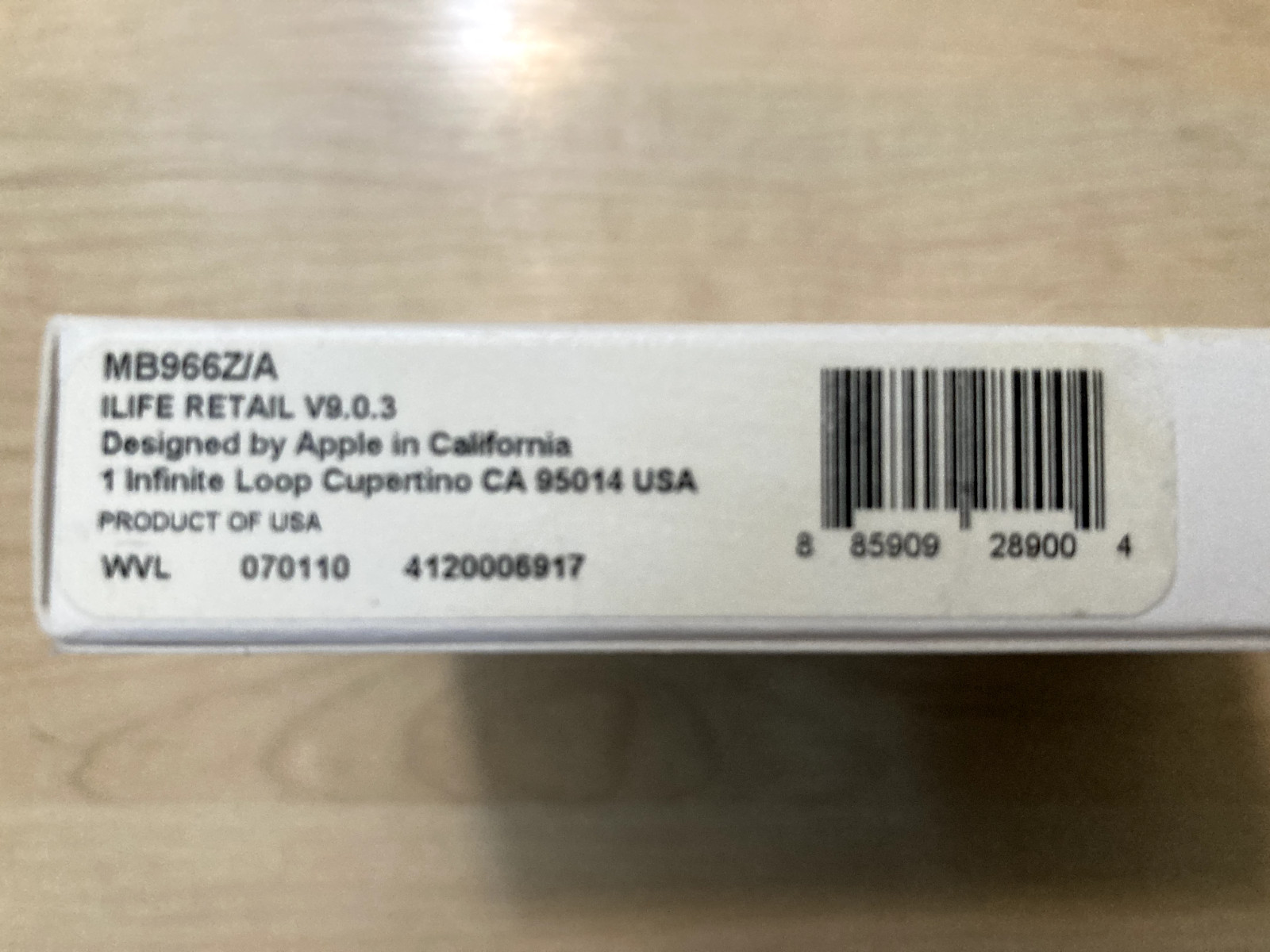 Apple iLife Version V9.0.3 DVD Installation MAC OS