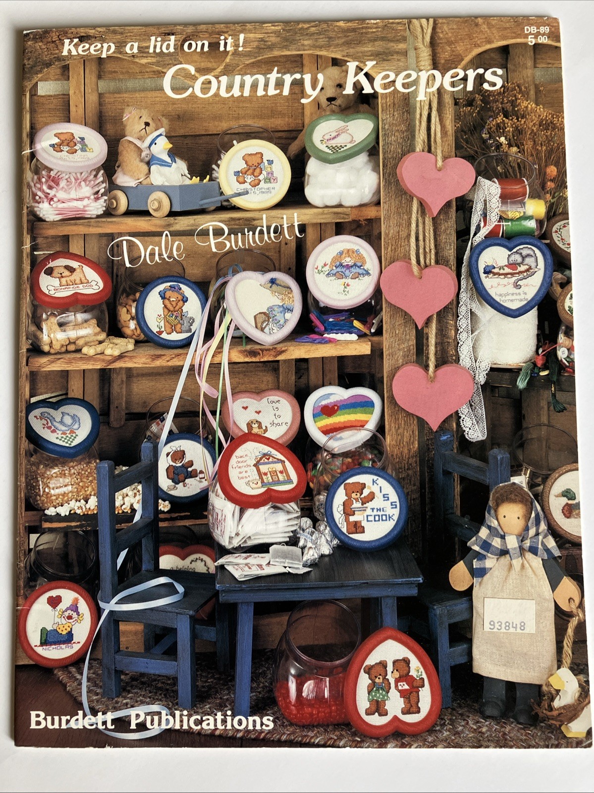 Burdett Publications DB-89 Keep A Lid On It Country Keepers Cross Stitch Charts