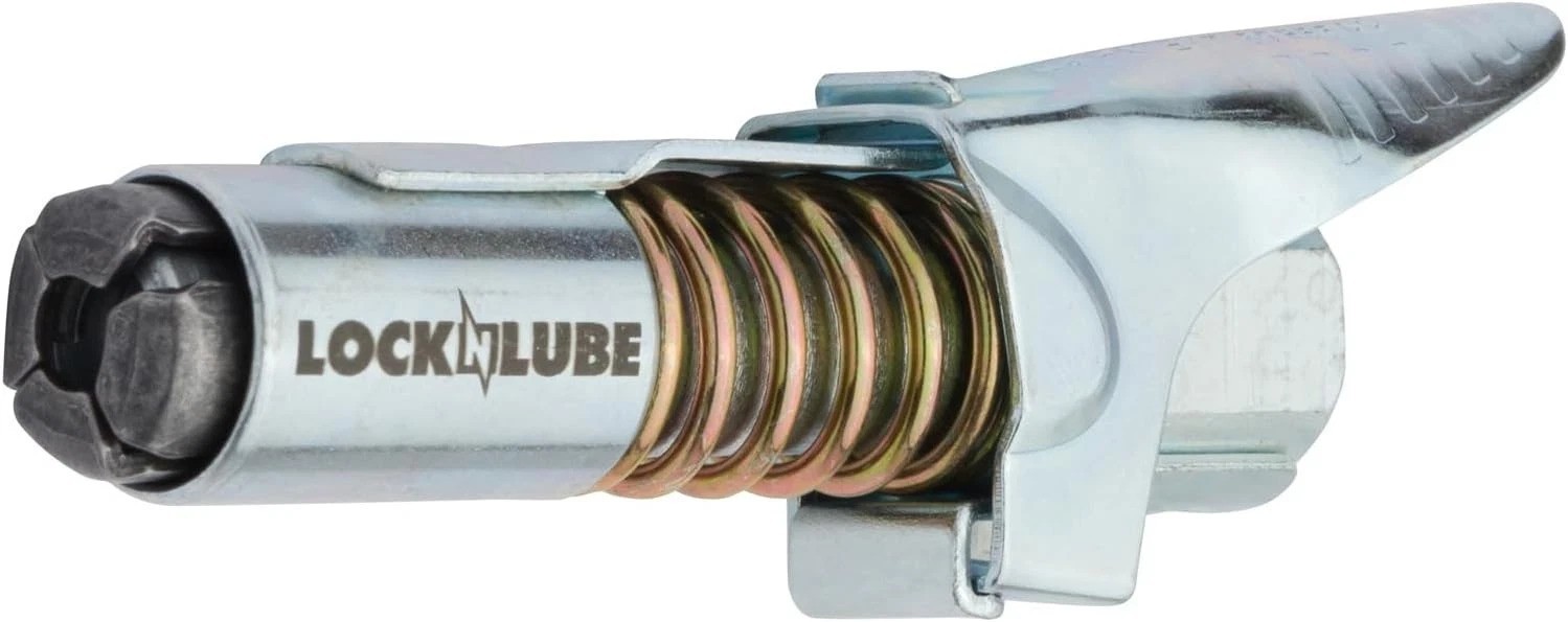 Effortless Greasing with the 10,000 PSI Locking Grease Coupler - Compact Design