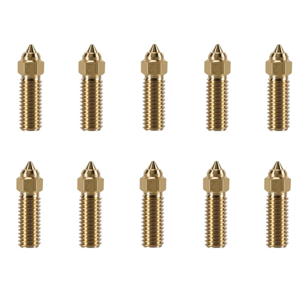 10PCS K1 Brass Nozzles Kit, 3D Printer High Speed Nozzles Kit for K1 Max (0.8mm)