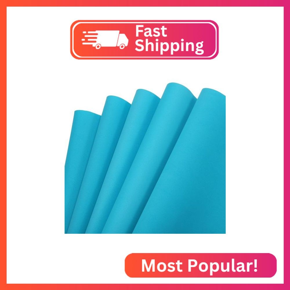 MECCANIXITY EVA Foam Sheets Lake Blue 19.7 Inch x 19.7 Inch 1mm Thick Crafts Foa