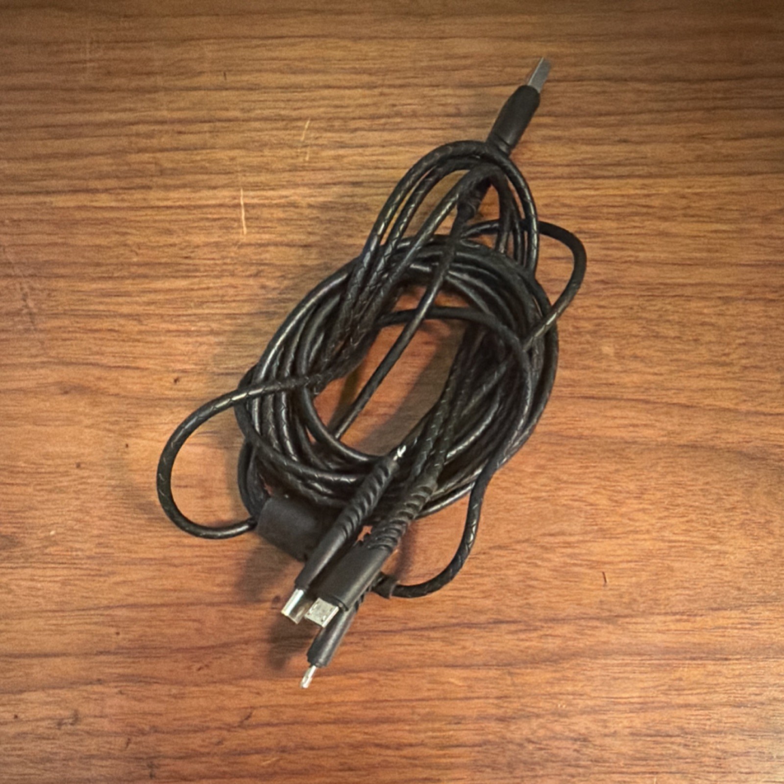 Black USB Cable 3 way split 10ft