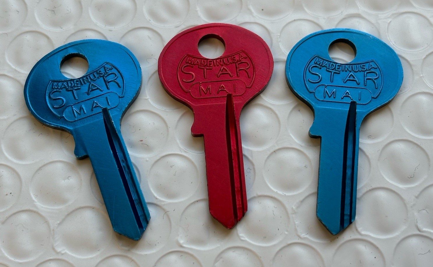 MA1   Key Blanks   Star Brand    Set of 3   Locksmith