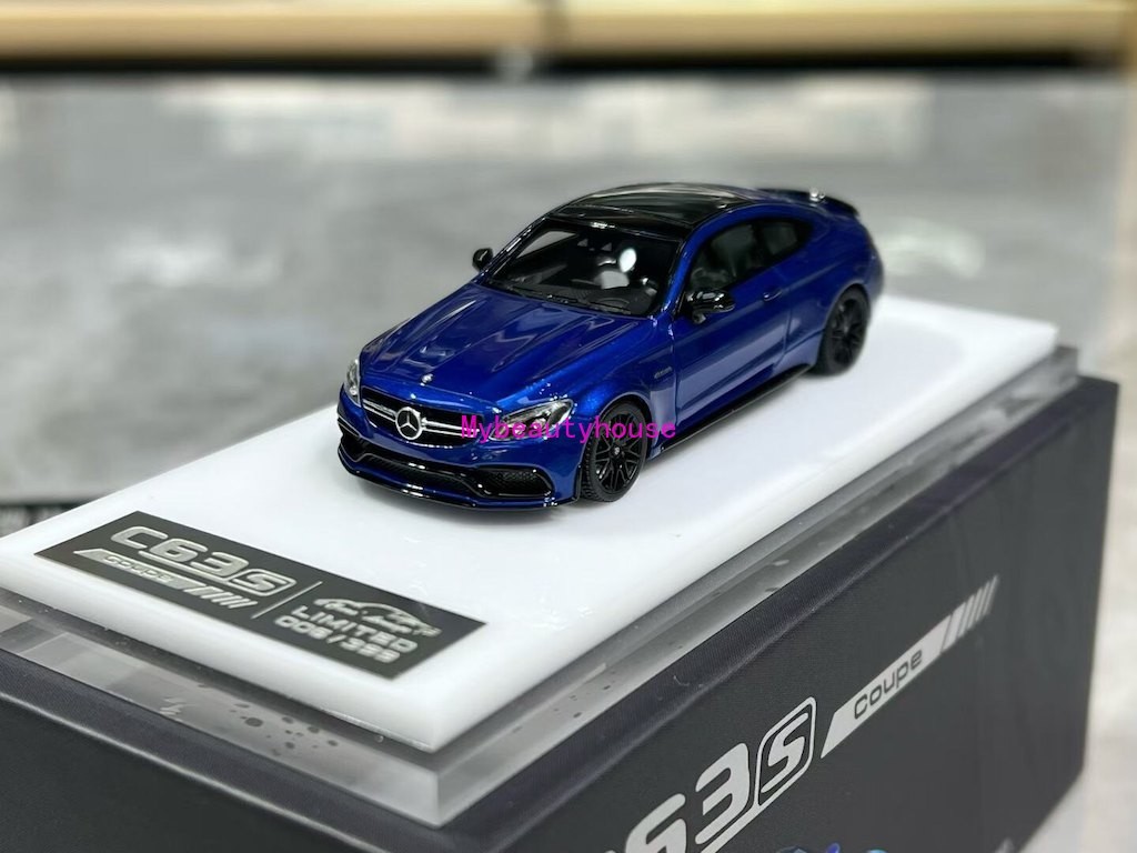 1:64 CL Blue C63S  W205 Coupe Sports Model Diecast Resin Car