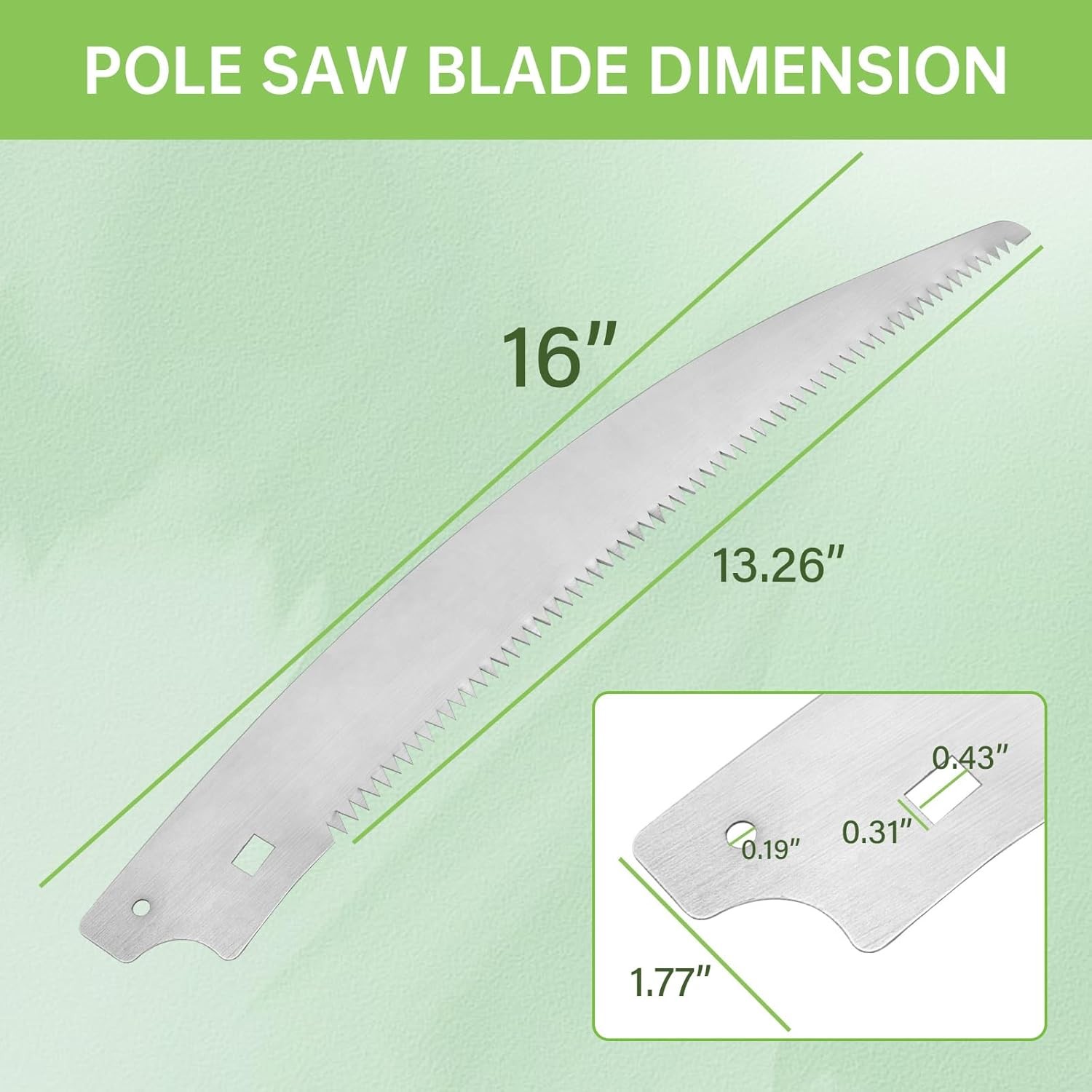 15" Replacement Blade for Extendable Pole Saw & Tree Pruner
