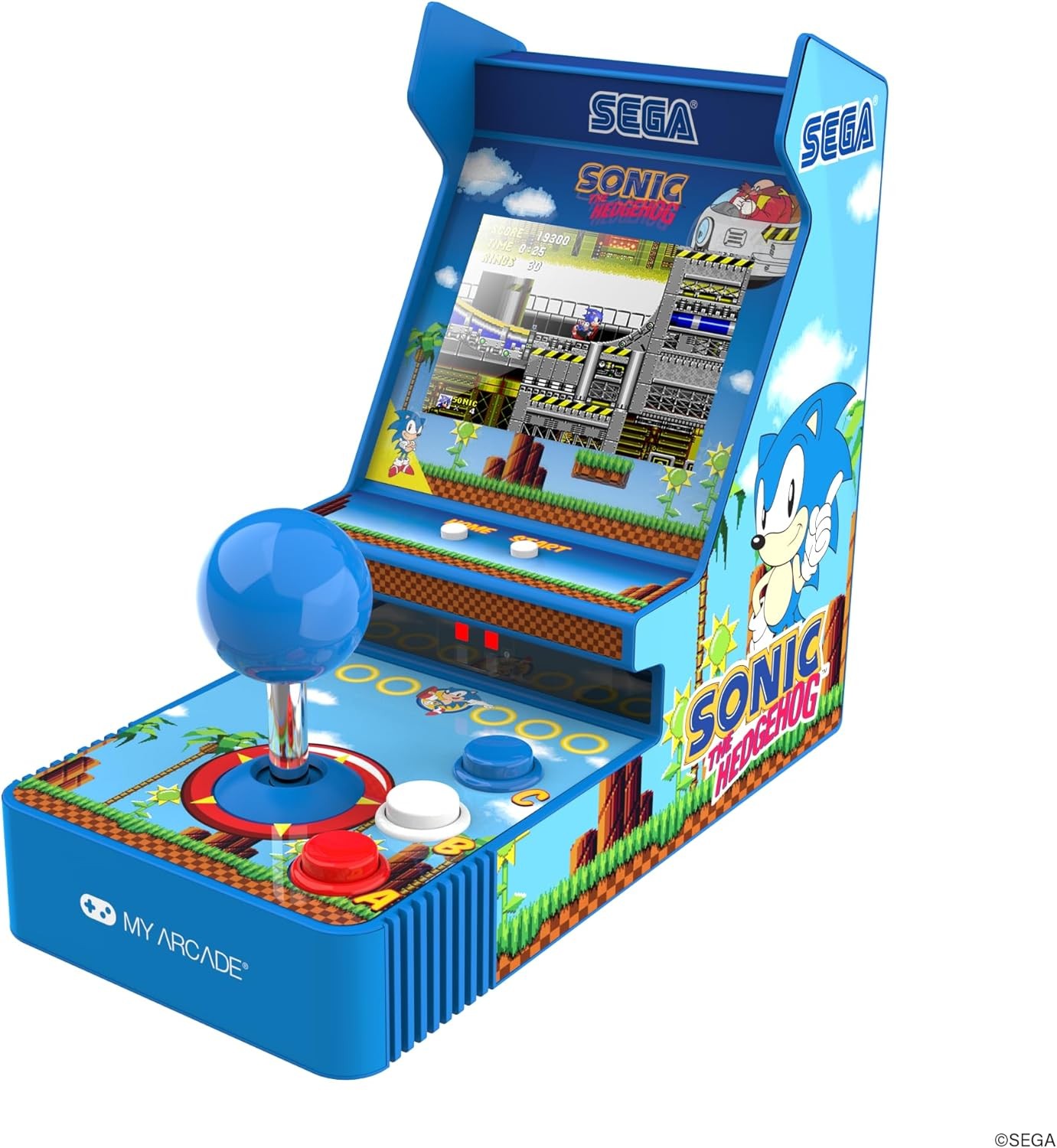 My Arcade Sonic The Hedgehog Joystick Player Sonic 2in1 Sega Classic Arcade 3.5"