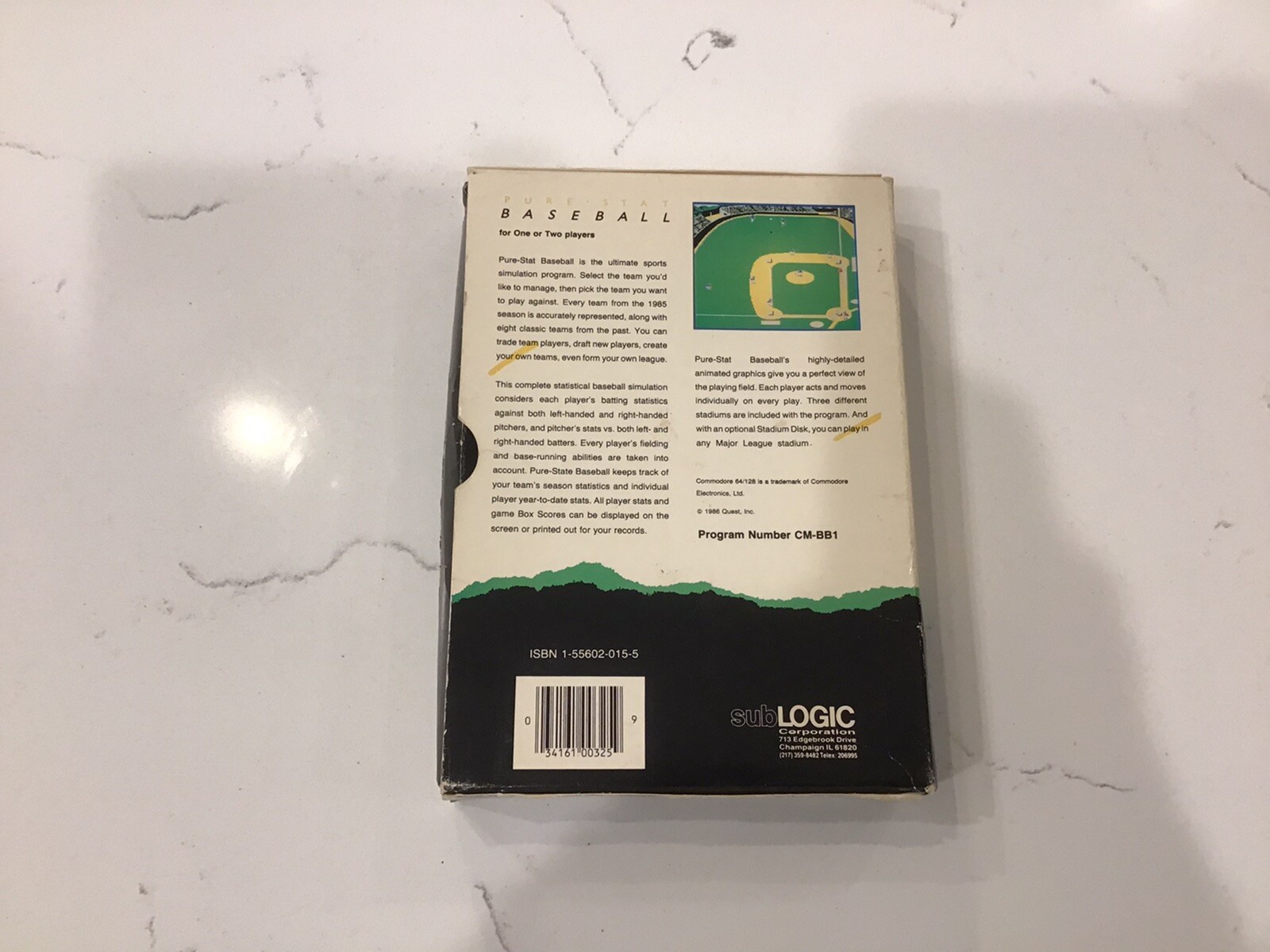 Pure-Stat Baseball for Commodore 64/128. 1986 Software Simulations.
