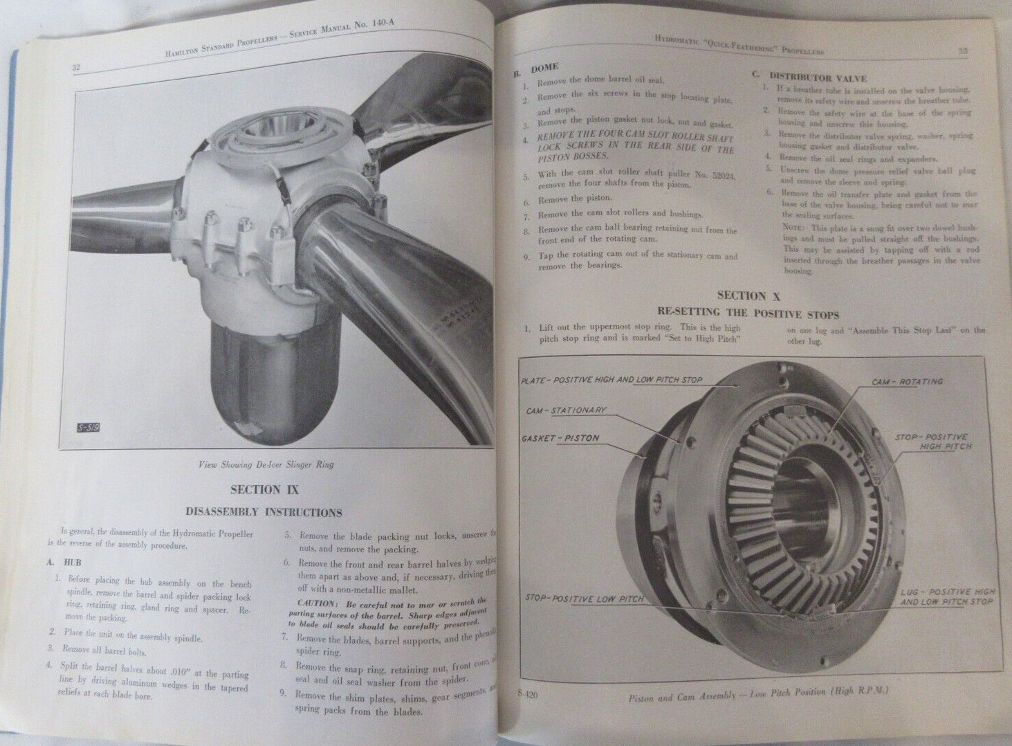 Hamilton Standard Hydromatic Quick-Feathering Propellers Service Manual VTG 1938