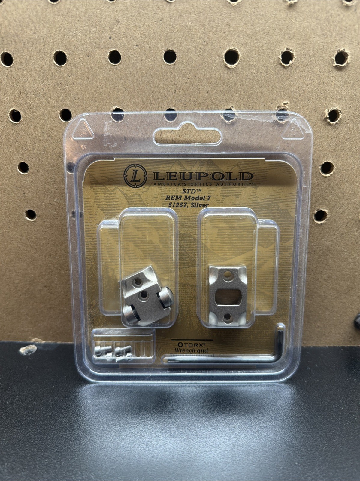 Leupold 51257 STD Remington Model 7 Rifle Two Piece Silver Scope Base NEW