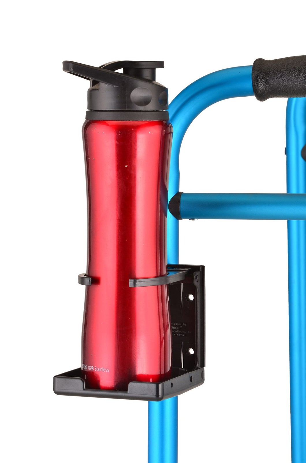 Folding Drink Holder for Walkers & Wheelchairs - Fits 2.25 in to 3.75 in Cups