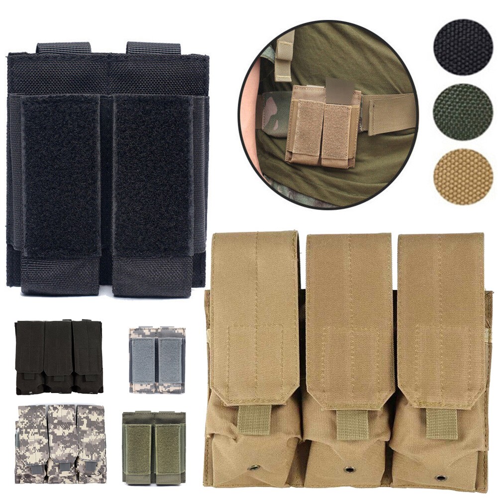 Double / Triple Mag Pouch Military MOLLE Pouches Magazine Pouch Hunting Shooting