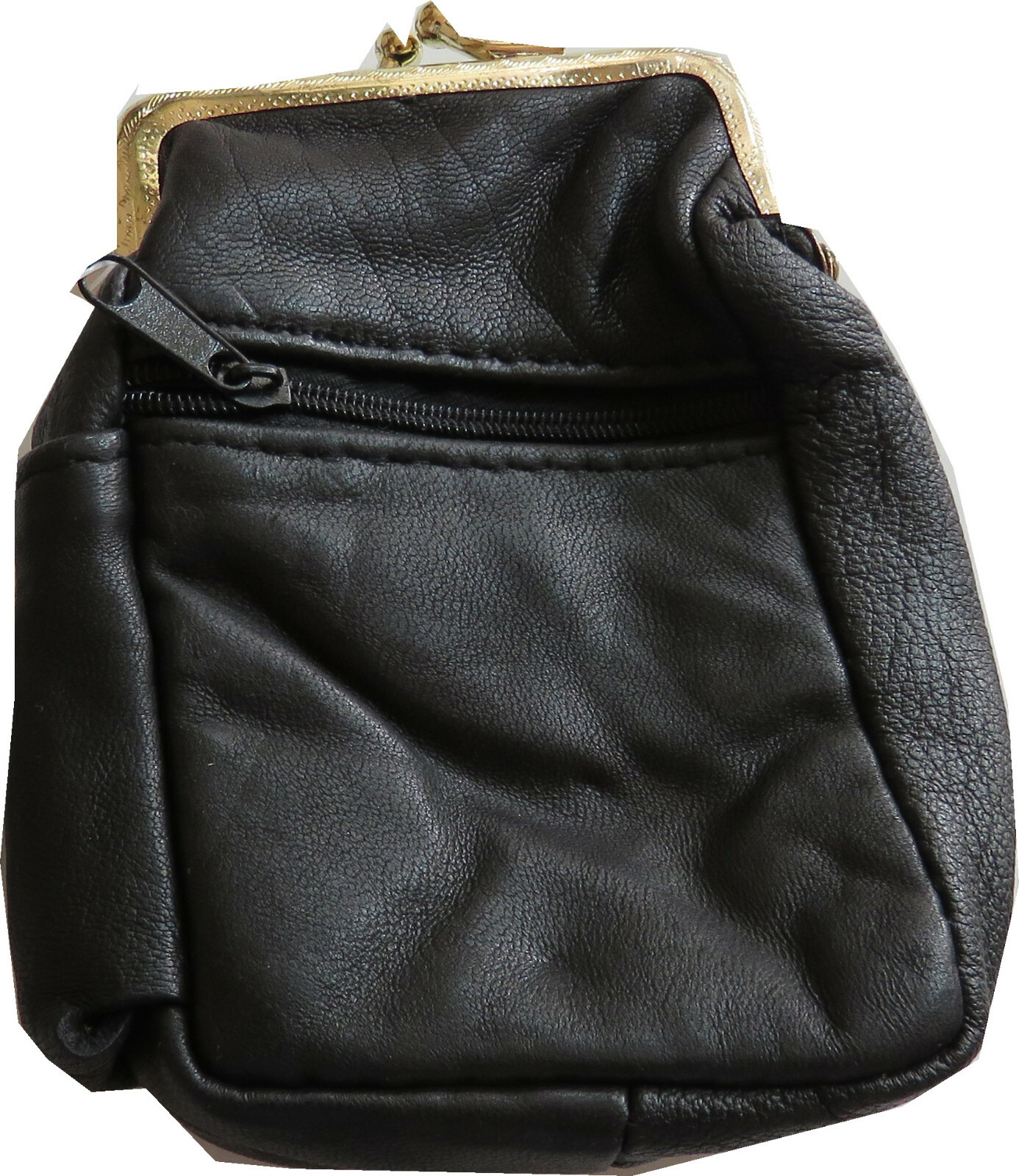 Lamb skin cigarette purse Black
