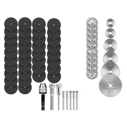 Cutting Wheel Set 60 pcs for Rotary Tool Compatible Dremel HSS Circular Saw Blad