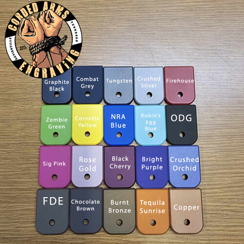 Handicap Laser Engraved Magazine Base Plate for Glock171923Gen1-5