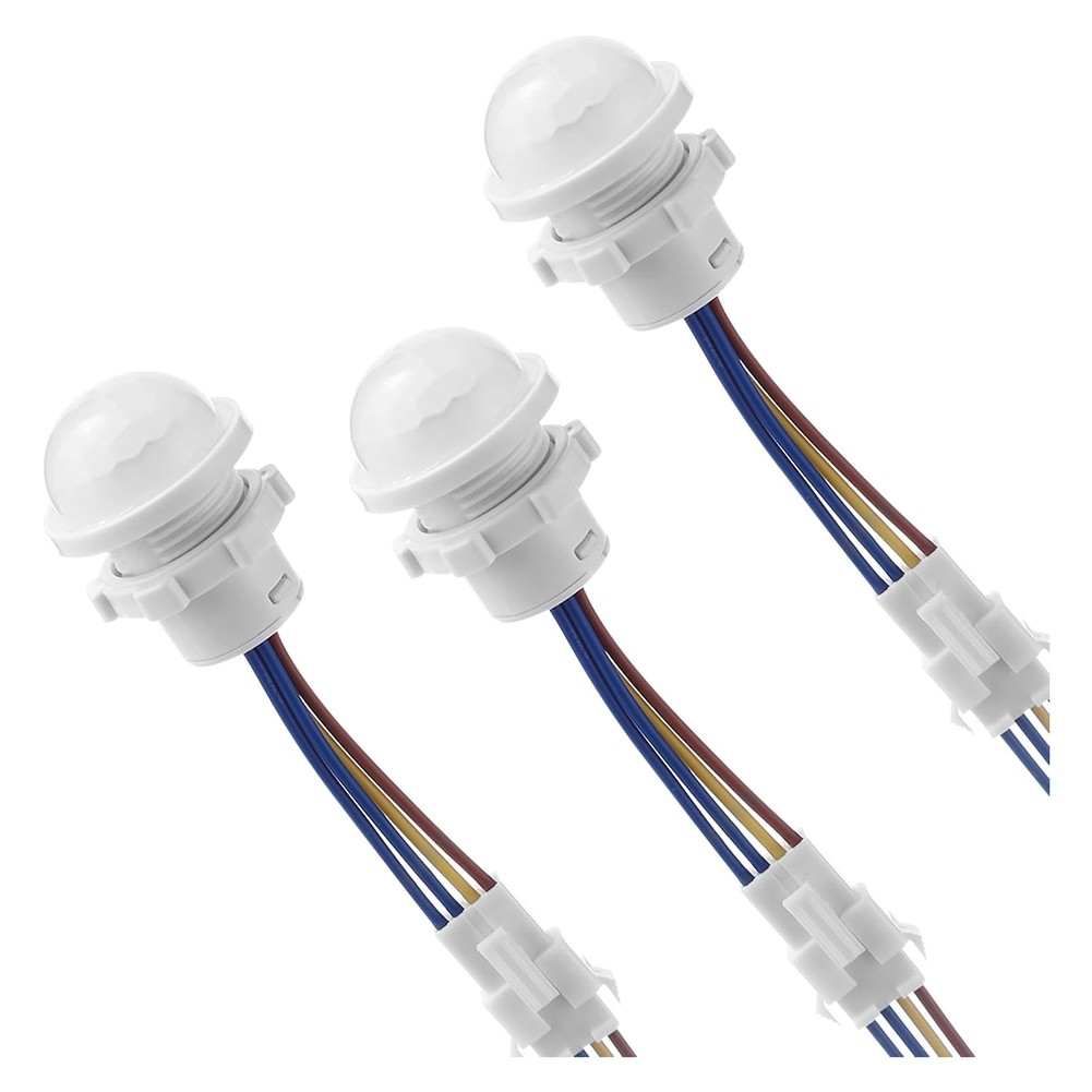 3 Packs Motion Sensor Light , PIR Sensor Detection ,Ceiling or Wall Mount 9106