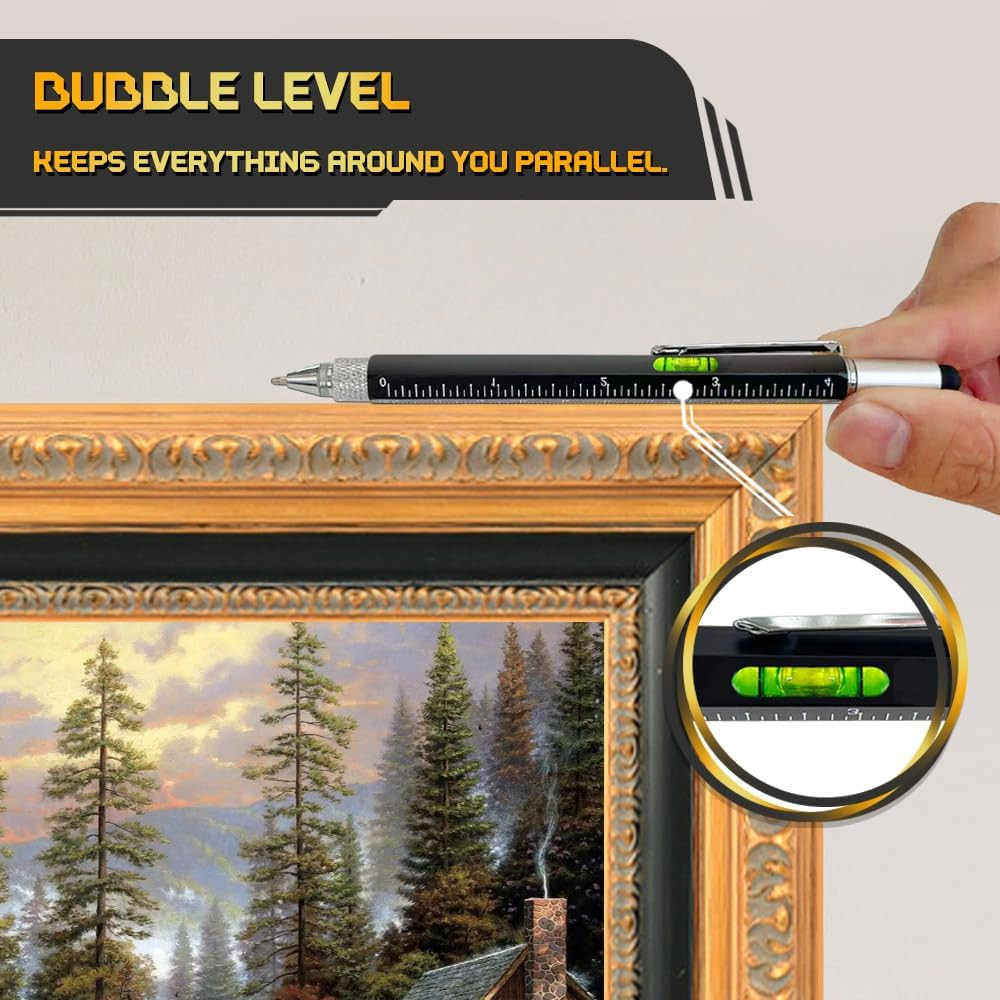 Stocking Stuffers for Men, in Multitool Pen 2Pcs and Refill 6Pcs, Unique Tech