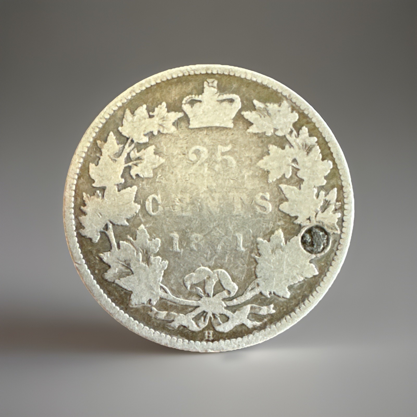Canada 1871 - 25 Cents Coin - Queen Victoria - .925 Silver