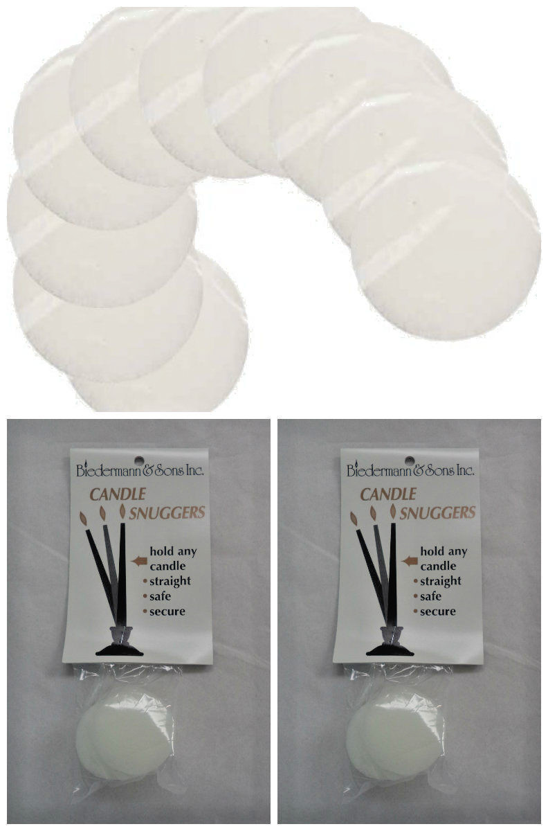 2 Packs of 8 Candle Snuggers: Candle Hugger (Holds Candles Straight, Snugger) 12