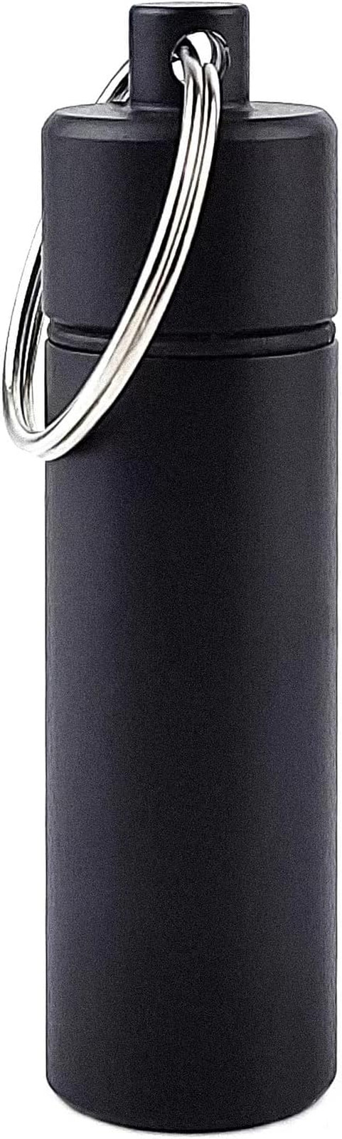 Small Pill Box Waterproof Keychain Pill Holder Portable Travel Pill Container...